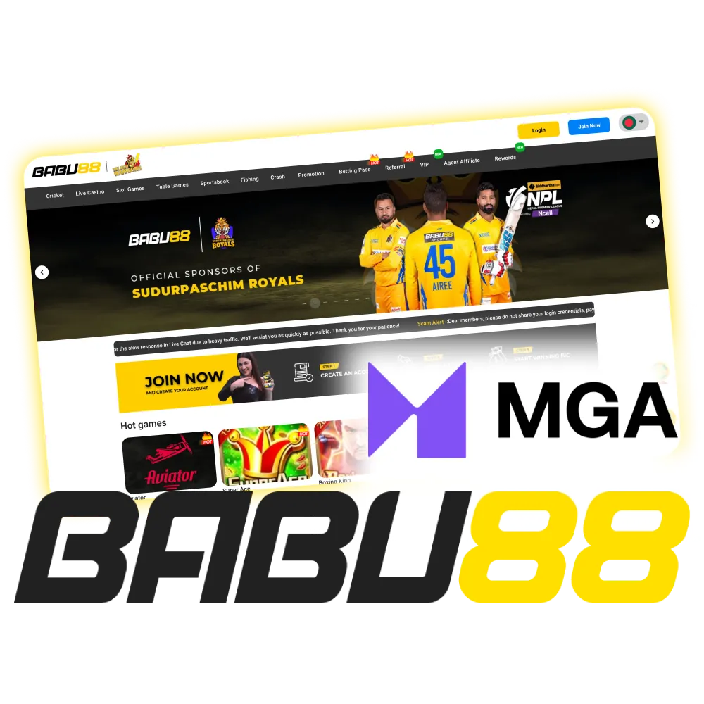 The Babu88 platform operates under the Malta Gaming Authority license.